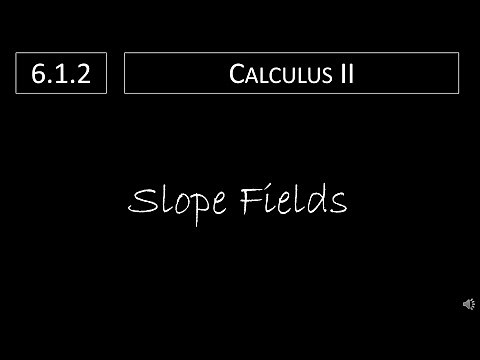 Calculus II - 6.1.2 Slope Fields