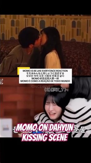 MOMO IS EVERY'ONCE REACTION on DAHYUN LOVE ME KDRAMA SCENE