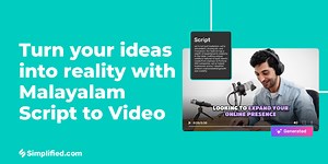Convert Malayalam Script to Video Using AI - Turn Your Ideas into Videos