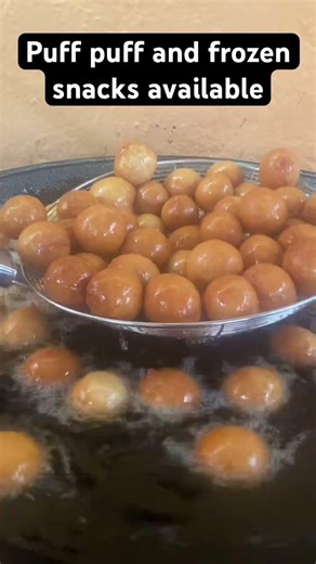 Puff puff and frozen snacks available