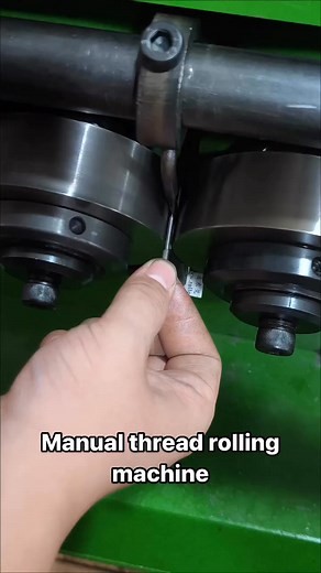 Manual thread rolling machine #threadrolligdie #threadrollingroller #foryouシpage #fypシ #threadrod #threadrollingmachine #foryouシ #ThreadRollingDies #screws #threads #threads #cnc | Cherry Zhang