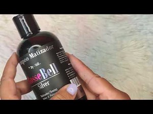 Shampoo Matizador Azul Rossebell Silver para Tonos Platinados ARGAN, COCO Y KERATINA