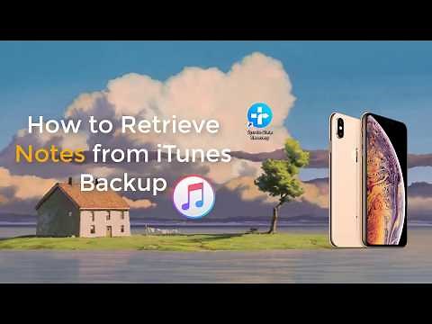 How to Recover Notes from iTunes Backup