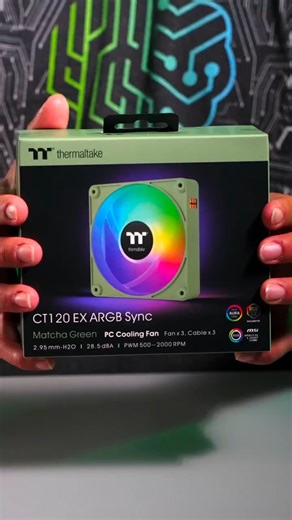 Cable management is a breeze 🌬 with our new CT EX ARGB fans - connect up to 3 fans with just 1 cable with magnetic daisy-chaining! 📷Thermaltake North America 🍵Matcha Green USA: https://reurl.cc/Ll12x9 EU: https://reurl.cc/341k9R AU: https://reurl.cc/6dgG6d ASIA: https://reurl.cc/oyDvlD #Thermaltake #View380 #CTEXFans #pcfans #magnetic #MatchaGreen | Thermaltake Technology Inc