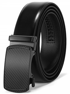 SENDEFN Men's Belts Leather Ratchet Dress Belts for Men Adjustable waist Trim to Fit Casual Belts with Gift Box