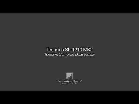 Technics SL 1210 MK2 - Tonearm Complete Disassembly