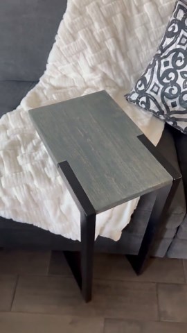 International- *ambrosia Maple* Industrial C Table for Couch, Modern Steel Sofa Side Table - Etsy