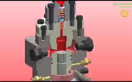 高压油泵演示工作原理