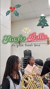 beginning French horn players playing Jingle Bells from Essential Elements #frenchhorn