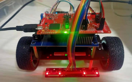 MSP432四路循迹小车 keil平台库函数开发 硬件展示及编程要点