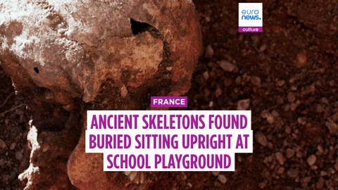 The Dijon five: Ancient skeletons found sitting upright in French school playground