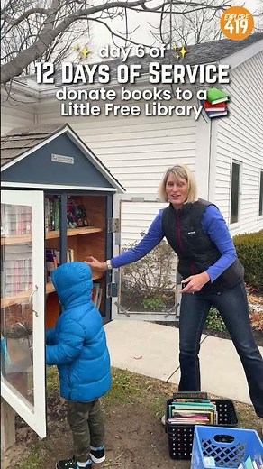 Day 6 of 🎁 12 Days of Service 🎁: donate books to your local Little Free Library!
