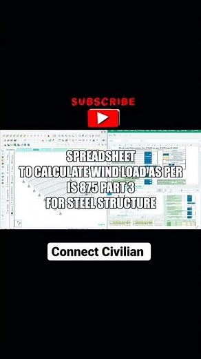 spreadsheet for Wind load calculation -https://youtu.be/_r-y51jl2v4