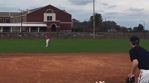 Most neglected drilled skill in INF play. Tough fly balls/pop-ups … “Texas Leaguers” over infielder’s heads. Yet we expect players to make these catches routinely in games. This “Fly Ball Drill” should be executed with a partner, as part of the “Big 5” daily position specific INF drill routine. Start predictable to glove-side and eventually progress to random feeds at various distances and heights. The feeder should become relay man and demand the ball, receiving to his glove side as if to make 