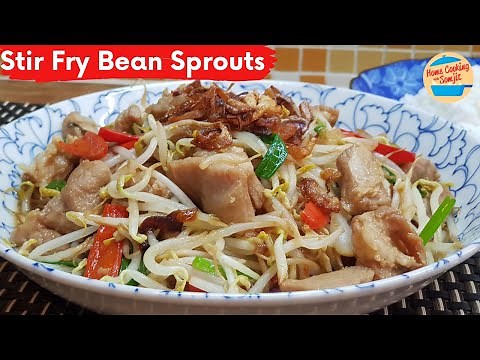 Dinner in 7 Minutes: Stir Fry Bean Sprouts with Pork Shoulder