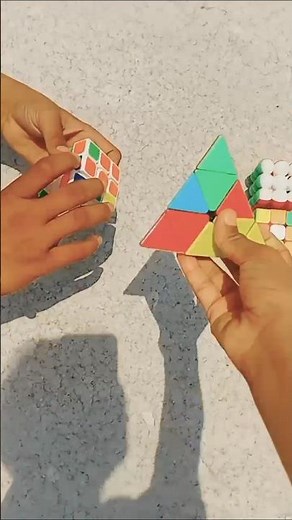 Learn how to solve a pyraminx cube trick in 1 minute#cube​​ #rubikscube​​ #rubik