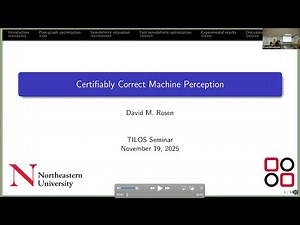 TILOS Seminar: Certifiably Correct Machine Perception