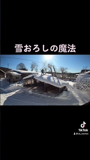 雪おろしを一瞬で終わらせる方法 【スノーボード】【プロスノーボーダー】【フリーラン】【カービング】【フリースタイル】【雪おろし】【雪下ろし】【雪国】【山暮らし】