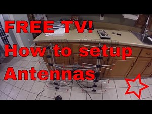 Detailed instructions on how to Install an over the air TV Antenna for free HDTV