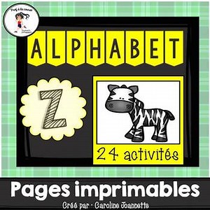 French Alphabet Letter Z | Alphabet Lettre Z