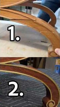 INVISIBLE Repair 👀 Antique Bench Restoration #woodworking #diy #furniturerestoration #wood
