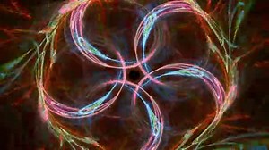 Abstract motion background, energy waves and lightning, seamless loop able.