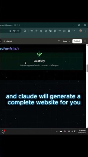 Claude AI Tutorial | Instant Portfolio Website from Resume #coding#shorts #ai