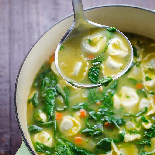 Spinach Tortellini Soup