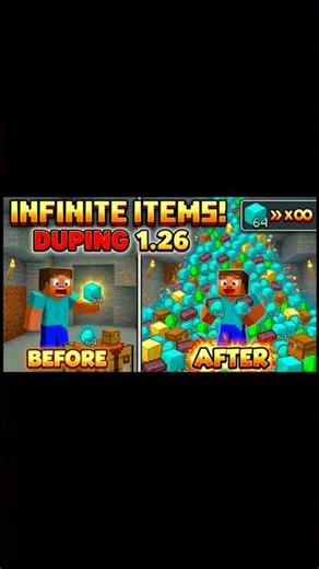 HOW I DUPE ON MINECRAFT 1.26 😱😱 #minecraft #blockfun #server #smp #dupe #bedrockedition #pocket