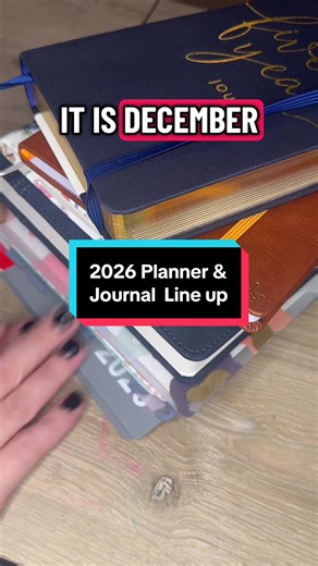 Planner line up ready! #planners #2026 #happynewyear #plannertok #plannertalk