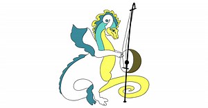 Musical Dragon Coloring Page ♥ Online and Print for Free!