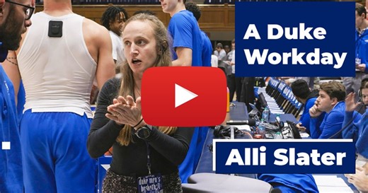 A Duke Workday: Alli Slater Takes You Inside Game Day | Duke Today
