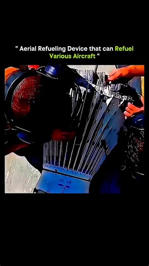 KNOWLEDGE MATRIX on Instagram: "Aerial refueling device that can refuel various aircraft ✈️⚡ These advanced systems allow one aircraft to transfer fuel mid-air to another, extending range and mission time without landing. Flexible hoses, retractable booms, and precision nozzles adjust automatically to match the receiving plane’s speed, altitude, and position. Sensors and control systems monitor fuel flow, pressure, and alignment, ensuring a safe, leak-free transfer even under turbulence. Enginee