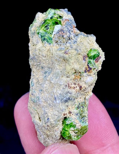 Natural Green Demantoid Garnet Specimen – Rare Mineral Collectible from Afghanistan (38g)
