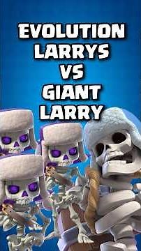 Can Evo Larry Take On Giant Larry?! 💀 💣 #clashroyale #shorts