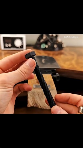 I transformed a simple steel bolt into a Mini Flamberge Sword using precision metalworking tools ⚔️🔥 This satisfying DIY metal transformation shows how raw steel turns into a detailed mini weapon. If you love: • Metal crafting • Mini weapons • Forging & machining • Satisfying transformations#shorts​ #metalworking​ #forging​ #miniweapon​ #flambergesword​ #steelart​ #diyprojects​ #satisfying​ #machining​ #maker​ #engineering​ #oddlysatisfying | ForgedMaster XYZ