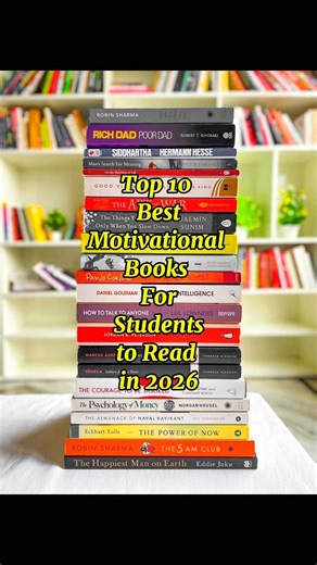 Top 10 Best Motivational Books for Students to Read in 2026🔥📚#motivation #learning #fyp #shorts