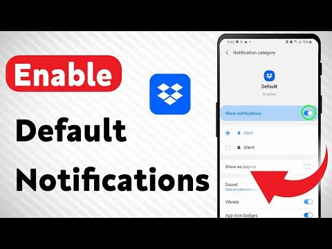 How To Enable Default Notifications On Dropbox (Updated)