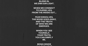 More Being, Less Doing