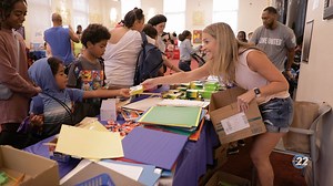 1.4K views | United Way of Delaware hosted a Backpack Giveaway and Resource Fair with various vendors for books, food, games, and haircuts for students and families | WITN22Wilm | Facebook