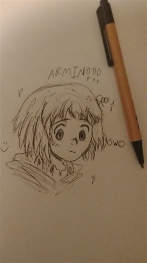 Adding Pen to my Armin from ✨ Attack on Titan ✨ Drawing!! Watch First Part, Trust!!🩷