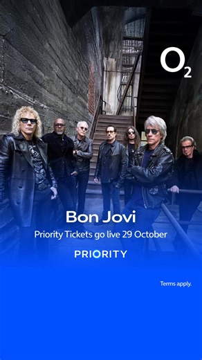 Get Priority Tickets to see Bon Jovi in Edinburgh and London in August and September 2026 | O2