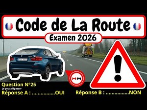 ✅ TEST GRATUIT DU CODE DE LA ROUTE 2026 🚗 #165