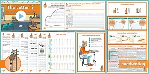 The Journey to Continuous Cursive: The Letter 'i' (Ladder Family Help Card 2) KS2 Activity Pack