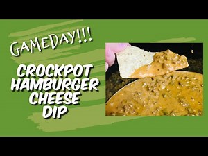 Game Day!!! Crockpot Hamburger Cheese Dip