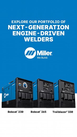 Our portfolio of engine-driven welders give you the power you need to show up on site ready to conquer whatever comes next. | Miller Welders | Facebook