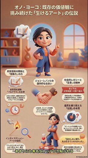 ☮️オノ・ヨーコの伝説：反骨の芸術と平和への軌跡