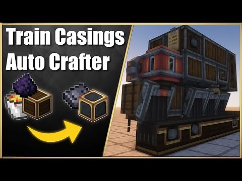 Super Compact Train Casings/Sturdy Sheets Auto Crafter | Minecraft Create Mod Schematic Download