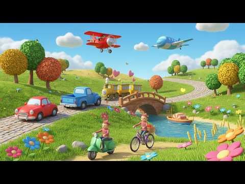 Vehicle Sounds Remix Song | kids nursery rhymes | Baby Song, Cars & Trucks Cartoon 🚗🚛🎶