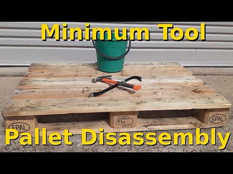 EPAL pallet disassembly using minimum tools
